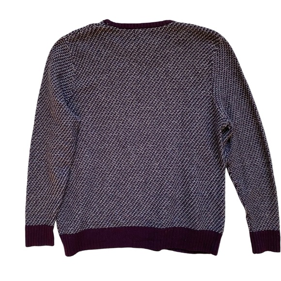 Nordstrom Men’s Shop Wool & Cashmere Sweater Plum Purple Men’s Size Large - Picture 5 of 7